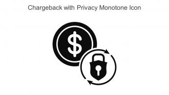 Chargeback With Privacy Monotone Icon In Powerpoint Pptx Png And Editable Eps Format