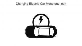 Charging Electric Car Monotone Icon In Powerpoint Pptx Png And Editable Eps Format
