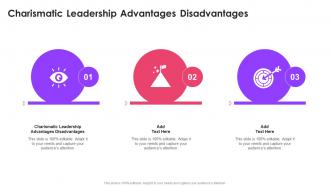 Charismatic Leadership Advantages Disadvantages In Powerpoint And Google Slides Cpb