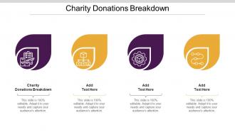 Charity Donations Breakdown Ppt Powerpoint Presentation Ideas Show Cpb