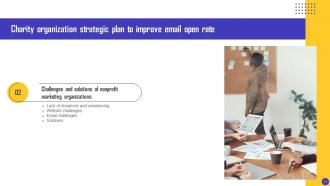 Charity Organization Strategic Plan To Improve Email Open Rate Powerpoint Presentation Slides MKT CD V Image Impressive