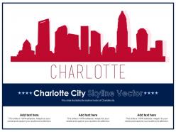 Charlotte City Skyline Vector Powerpoint Presentation Ppt Template