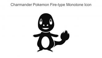 Charmander Pokemon Fire Type Monotone Icon In Powerpoint Pptx Png And Editable Eps Format