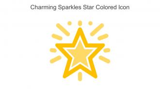 Charming Sparkles Star Colored Icon In Powerpoint Pptx Png And Editable Eps Format