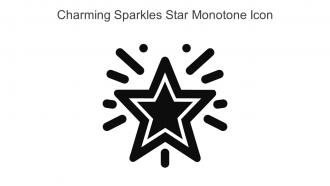 Charming Sparkles Star Monotone Icon In Powerpoint Pptx Png And Editable Eps Format