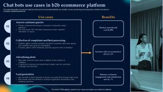 Chat Bots Use Cases In B2b Ecommerce Effective Strategies To Build Customer Base In B2b M Commerce