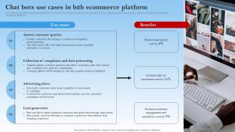 Chat Bots Use Cases In B2b Ecommerce Platform Electronic Commerce Management In B2b Business