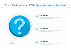 Chat Callout Icon With Question Mark Symbol