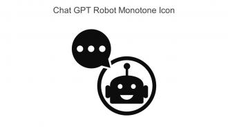 Chat GPT Robot Monotone Icon In Powerpoint Pptx Png And Editable Eps Format