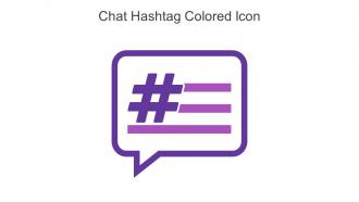 Chat Hashtag Colored Icon In Powerpoint Pptx Png And Editable Eps Format