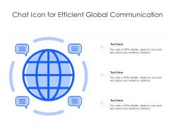 Chat icon for efficient global communication
