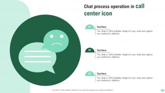 Chat Process Operation In Call Center Icon