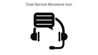 Chat Service Monotone Icon In Powerpoint Pptx Png And Editable Eps Format