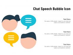 Chat speech bubble icon