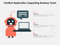 Chatbot application supporting business team