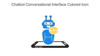 Chatbot Conversational Interface Colored Icon In Powerpoint Pptx Png And Editable Eps Format