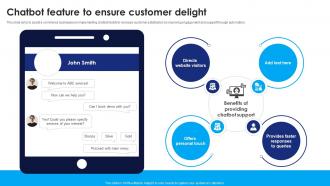 Chatbot Feature To Ensure Customer Delight