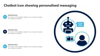 Chatbot Icon Showing Personalised Messaging