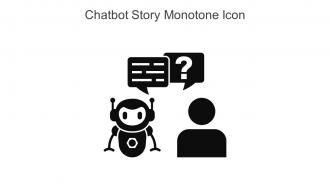 Chatbot Story Monotone Icon In Powerpoint Pptx Png And Editable Eps Format