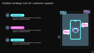 Chatbot Strategy Icon For Customer Support