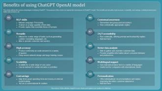 Chatbot Using Gpt 3 Benefits Of Using Chatgpt Openai Model
