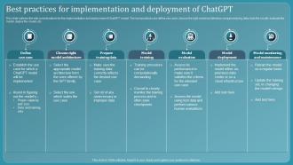 Chatbot Using Gpt 3 Best Practices For Implementation And Deployment Of Chatgpt