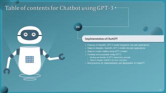 Chatbot Using GPT 3 Powerpoint Presentation Slides Analytical Idea
