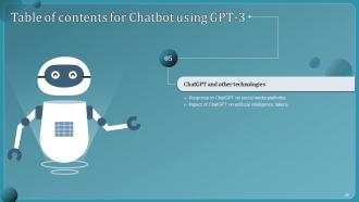 Chatbot Using GPT 3 Powerpoint Presentation Slides Engaging Idea