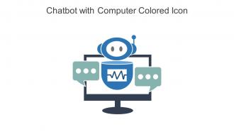 Chatbot With Computer Colored Icon In Powerpoint Pptx Png And Editable Eps Format