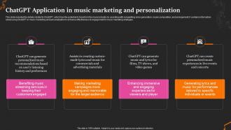 Chatgpt Application In Music Revolutionize The Music Industry With Chatgpt ChatGPT SS