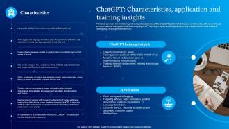 ChatGPT Characteristics Application And Training Everything About Chat GPT Generative ChatGPT SS