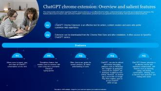 ChatGPT Chrome Extension Overview And Salient Everything About Chat GPT Generative ChatGPT SS