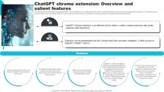 ChatGPT Chrome Extension Overview And Salient Features How ChatGPT Actually Work ChatGPT SS V
