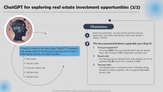 ChatGPT For Exploring Real Estate Investment How To Use ChatGPT In Real Estate ChatGPT SS Impressive Slides