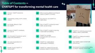 ChatGPT For Transforming Mental Health Care ChatGPT MM Visual Customizable