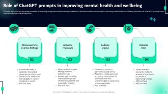 ChatGPT For Transforming Mental Health Care ChatGPT MM Adaptable Customizable