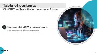 ChatGPT For Transitioning Insurance Sector Powerpoint Presentation Slides ChatGPT CD V Images Compatible