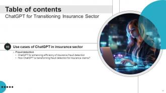 ChatGPT For Transitioning Insurance Sector Powerpoint Presentation Slides ChatGPT CD V Customizable Compatible