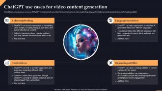 Chatgpt For Video Content Generation Chatgpt Transforming Content Creation With Ai Chatgpt SS