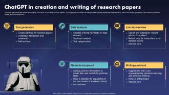 Chatgpt In Creation And Writing Of Research Papers Ppt Slides Deck