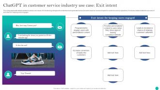 ChatGPT In Customer Service Industry Use Case Exit Intent Implementing ChatGPT In Customer ChatGPT SS V