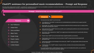 Chatgpt Music Prompt And Response Revolutionize The Music Industry With Chatgpt ChatGPT SS