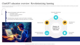Chatgpt Overview Revolutionizing Learning Ai In Education Transforming Teaching And Learning AI SS