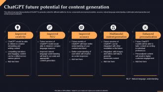 Chatgpt Potential For Content Generation Chatgpt Transforming Content Creation With Ai Chatgpt SS