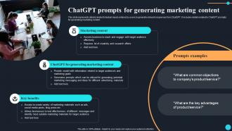ChatGPT Prompts For Generating Marketing Content ChatGPT Overview Of Implications ChatGPT SS