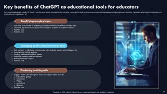 ChatGPT Revolutionizing The Education Sector Powerpoint Presentation Slides ChatGPT CD Designed Idea