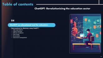 ChatGPT Revolutionizing The Education Sector Powerpoint Presentation Slides ChatGPT CD Analytical Idea