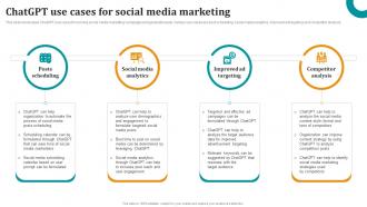 ChatGPT Use Cases For Social Media Marketing OpenAI ChatGPT To Transform Business ChatGPT SS