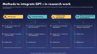ChatGPT V2 Methods To Integrate Gpt 3 In Research Work