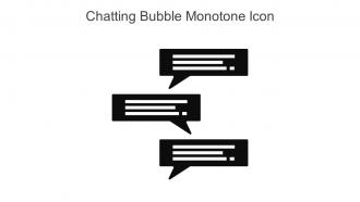 Chatting Bubble Monotone Icon In Powerpoint Pptx Png And Editable Eps Format